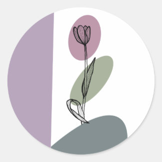 STICKER ROND PEGATINAS TULIPÁN 