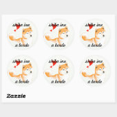 Sticker Rond Pegativa shiba inu (Feuille)