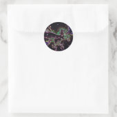 Sticker Rond Pegusas de conception graphique multicolore (Sac)