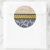 Sticker Rond Peigne de miel Abstrait I (Sac)