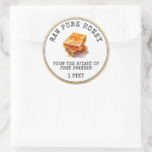 Sticker Rond Peigne de miel Apiary (Sac)