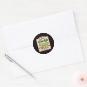 Sticker Rond Peignez-Moi Vert Et Appelez-Moi Une Boulette (Enveloppe)