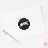Sticker Rond Peindre un trait effacer le message de paix (Enveloppe)