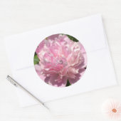 Sticker Rond Peine rose pâle (Enveloppe)