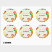 Sticker Rond Peinture (Feuille)