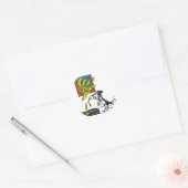 Sticker Rond Peinture de Géorgie (Enveloppe)