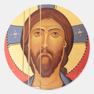 Sticker Rond Peinture de Jésus