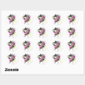 Sticker Rond Peinture de jet de Supergirl (Feuille)