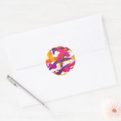 Sticker Rond peinture éclaboussée (Enveloppe)