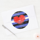 Sticker Rond Peinture Fierté Cuir (Enveloppe)
