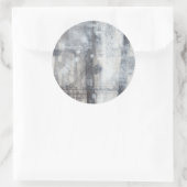 Sticker Rond Peinture gris contemporaine (Sac)