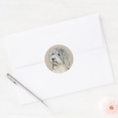 Sticker Rond Peinture Havanaise (Gold Sable) - Art Chien origin (Enveloppe)