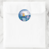 Sticker Rond peinture lunaire (Sac)