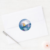 Sticker Rond peinture lunaire (Enveloppe)