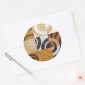 Sticker Rond Peinture moderne avec Motifs circulaires (Enveloppe)