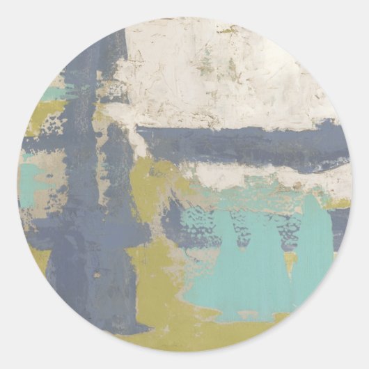 Sticker Rond Peinture moderne pour la libre expression (Devant)