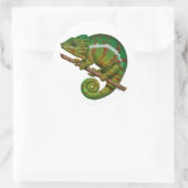 Sticker Rond Peinture numérique Panther Chameleon (Sac)