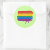 Sticker Rond Peinture Rainbow (Sac)