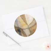 Sticker Rond Peinture texturée rugueuse sur la Terre (Enveloppe)