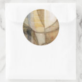 Sticker Rond Peinture texturée rugueuse sur la Terre (Sac)