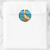 STICKER ROND PELICAN (Sac)