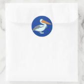 Sticker Rond Pelikan pelican (Sac)