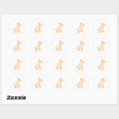 Sticker Rond Pellin Pelican (Feuille)