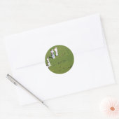 Sticker Rond Pelouse Bowls Angleterre (Enveloppe)