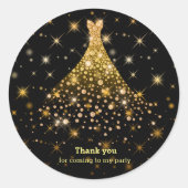 Sticker Rond Pelouse étincelante (Devant)