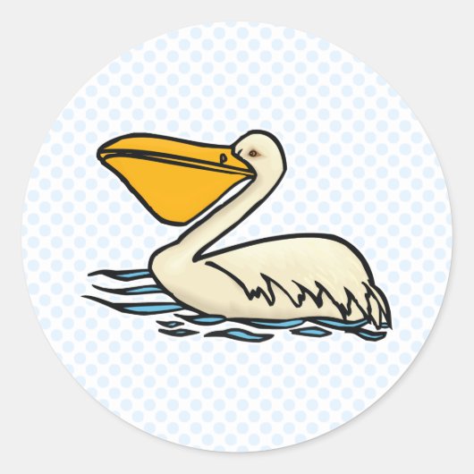 Sticker Rond Pemberton Pelican (Devant)