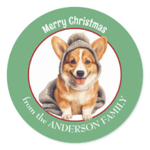 Pembroke Welsh Corgi en hiver Noël Casquette