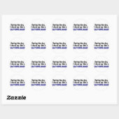 Sticker Rond Pendant Le Jour Quality Control Manager (Feuille)