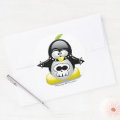 Sticker Rond Pendk Rocker Penguin (Enveloppe)