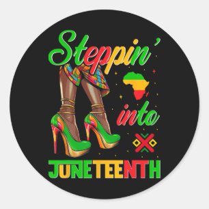 Sticker Rond Pénétrer Dans Le Junetten Comme Mes Ancêtres Haut