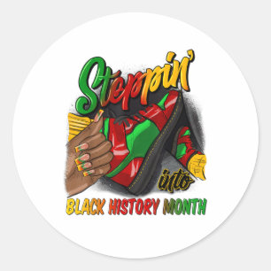Sticker Rond Pénétrer Dans Le Mois De L'Histoire Des Noirs Fill