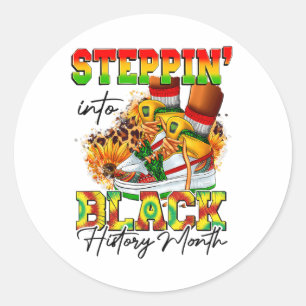 Sticker Rond Pénétrer Dans Le Mois De L'Histoire Des Noirs Fill