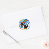Sticker rond Pengicorn (Enveloppe)