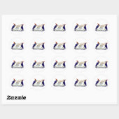 Sticker Rond PeNgUiN BiRtAy (Feuille)