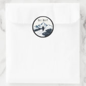 Sticker Rond Penguin But Why? – Existential Meme Badge (Sac)