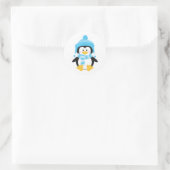 Sticker Rond Penguin Charm Vacances d'hiver (Sac)