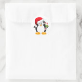 Sticker Rond Penguin de Christmas (Sac)