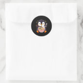 Sticker Rond Penguin Eating Ramen (Sac)
