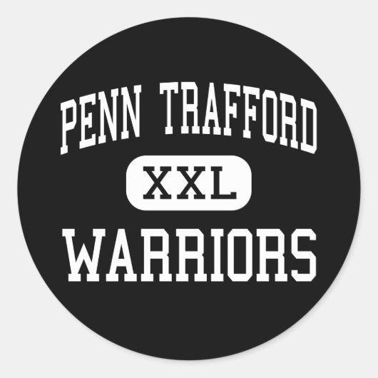 Sticker Rond Penn Trafford - Guerriers - High - Harrison City (Devant)