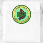 Sticker Rond Pennsylvania Bigfoot Research (Sac)