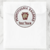 Sticker Rond Pennsylvania Railroad TrucTrain Service (Sac)