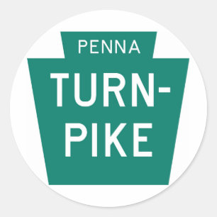 Sticker Rond Pennsylvania Turnpike