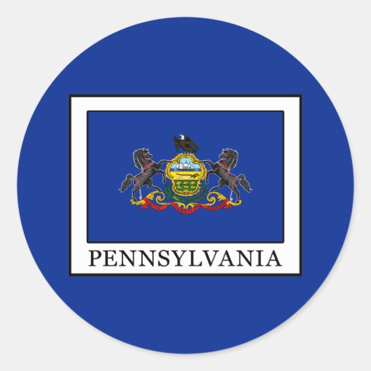 Sticker Rond Pennsylvanie (Devant)