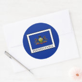 Sticker Rond Pennsylvanie (Enveloppe)