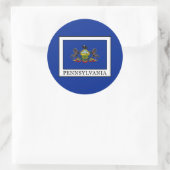 Sticker Rond Pennsylvanie (Sac)