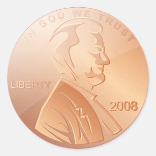 Sticker Rond Penny (Devant)